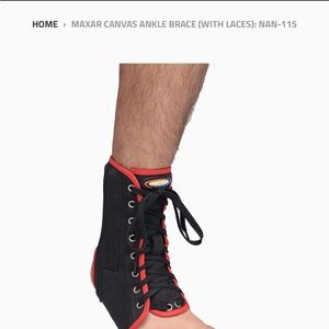 Maxar Canvas Ankle Brace with Laces